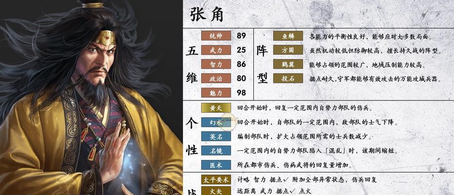 张角在三国志战略版中的表现如何？如何搭配战法提升张角的战力？