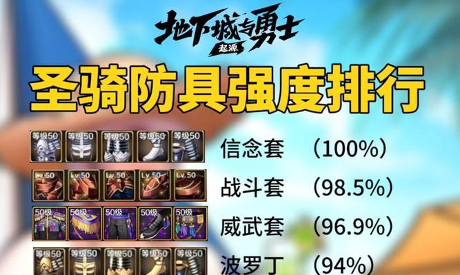 地下城圣骑士套装选择推荐？哪套套装更适合PK？