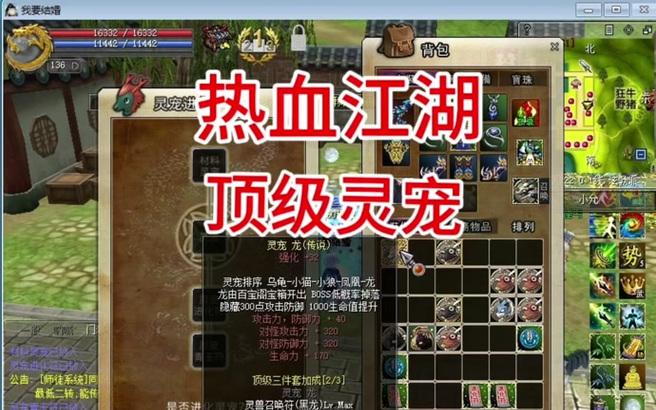 热血江湖手游灵宠强化方法是什么？如何提升灵宠能力？
