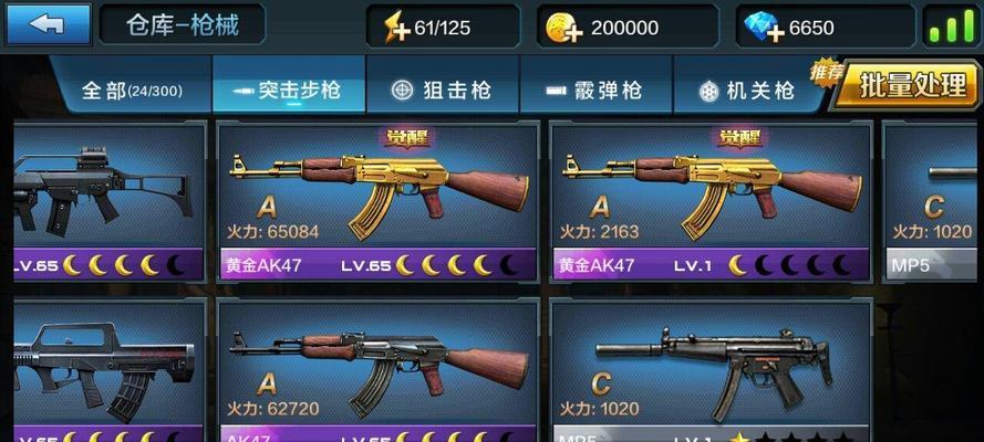 全民突击武器搭配攻略（如何选出最强大的武器组合）
